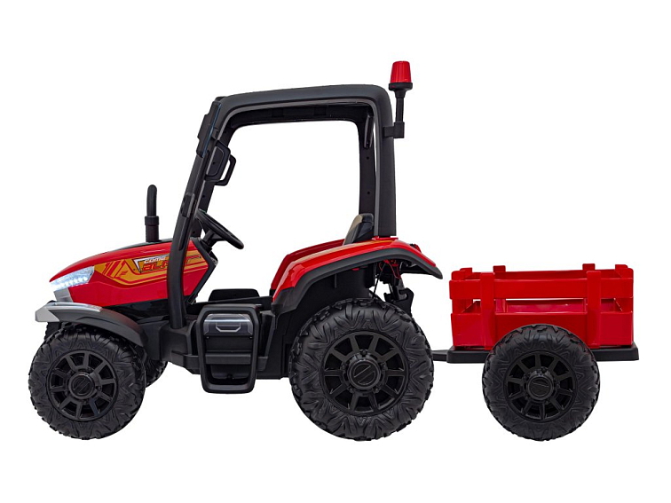 Elektrický traktor s valníkem pro děti BLAST 206 | 2x200W | červená