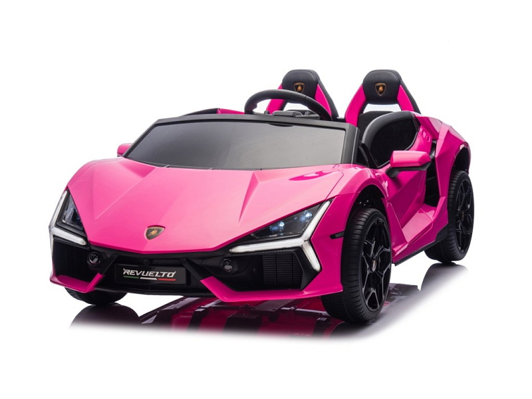 Dětské elektrické Lamborghini Revuelto XL | EVA kola | růžová