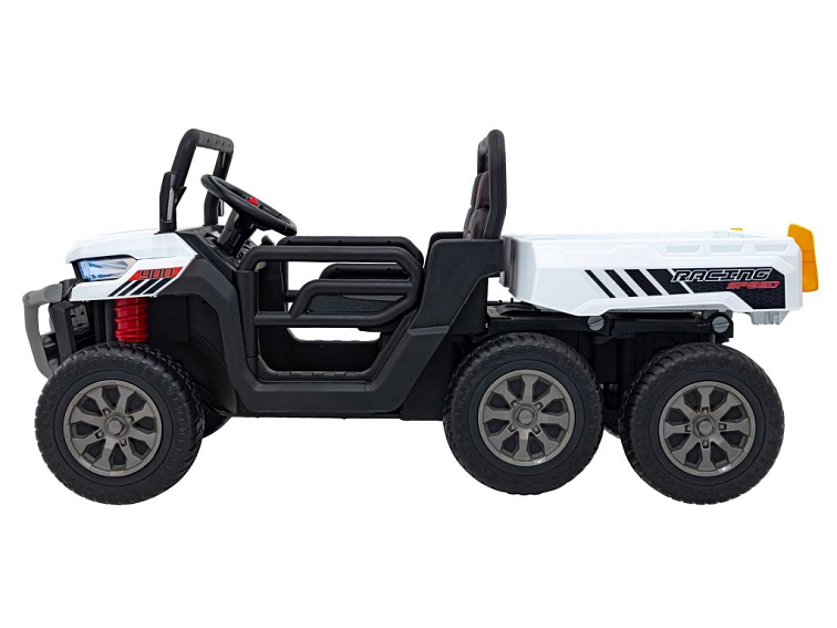 Elektrické auto buggy | šestikolka | 180W | bílá