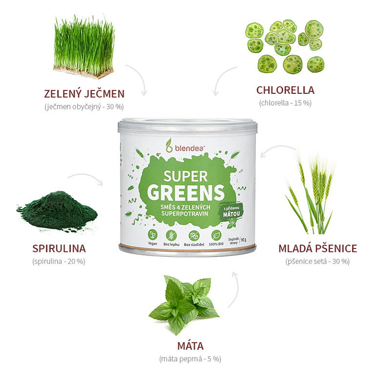 Supergreens Originál Máta 90 g