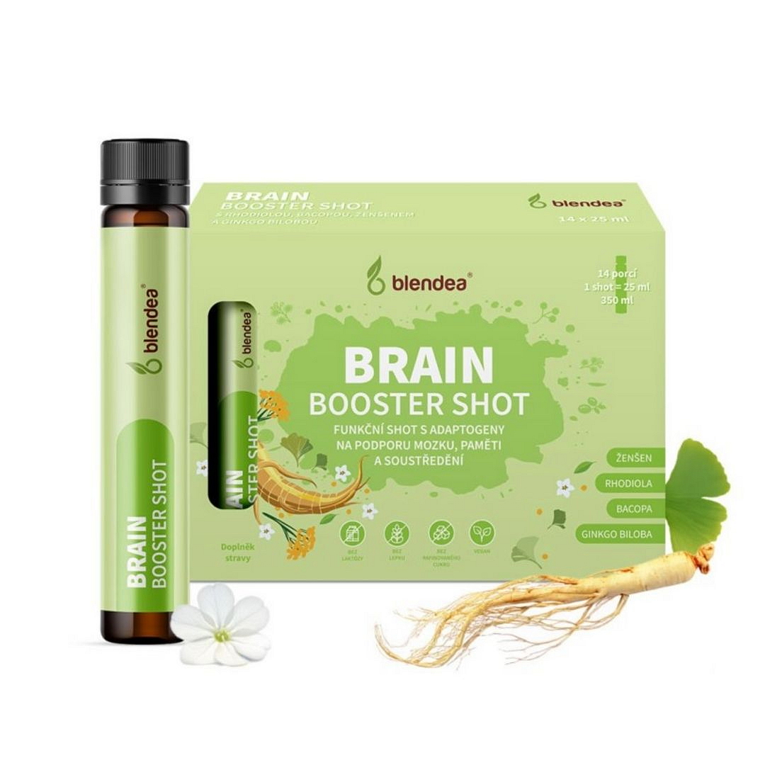 Blendea Shot Brain Booster s adaptogeny 14 x 25 ml