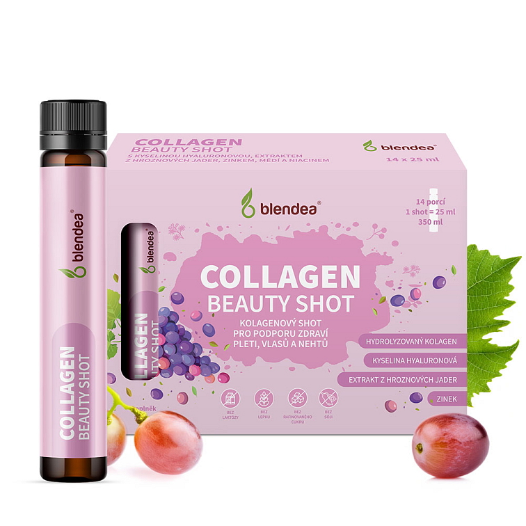 Collagen Beauty Shot s kyselinou hyaluronovou a zinkem 14 x 25 ml