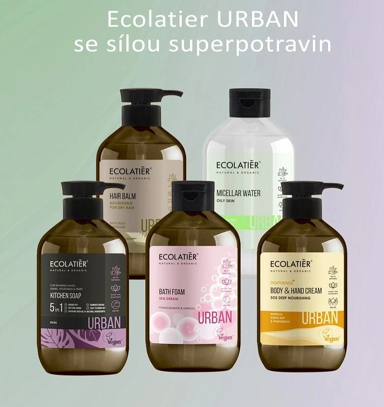 ECOLATIER URBAN - Micelární kondicionér na vlasy Moringa a Kokos, 380 ml