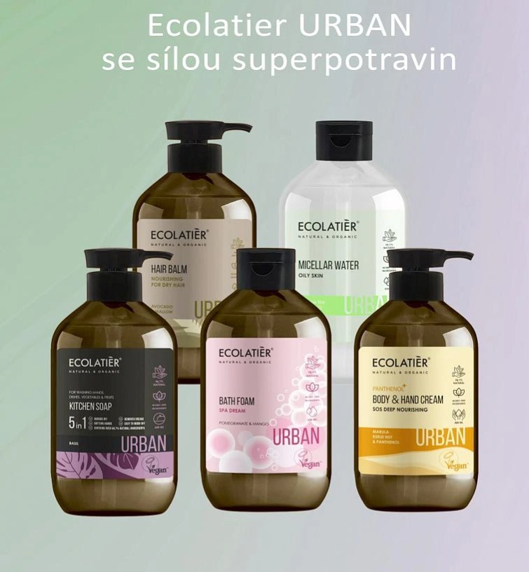 ECOLATIER URBAN - Posilující balzám na křehké vlasy – Bambucké máslo a Magnolie, 400 ml