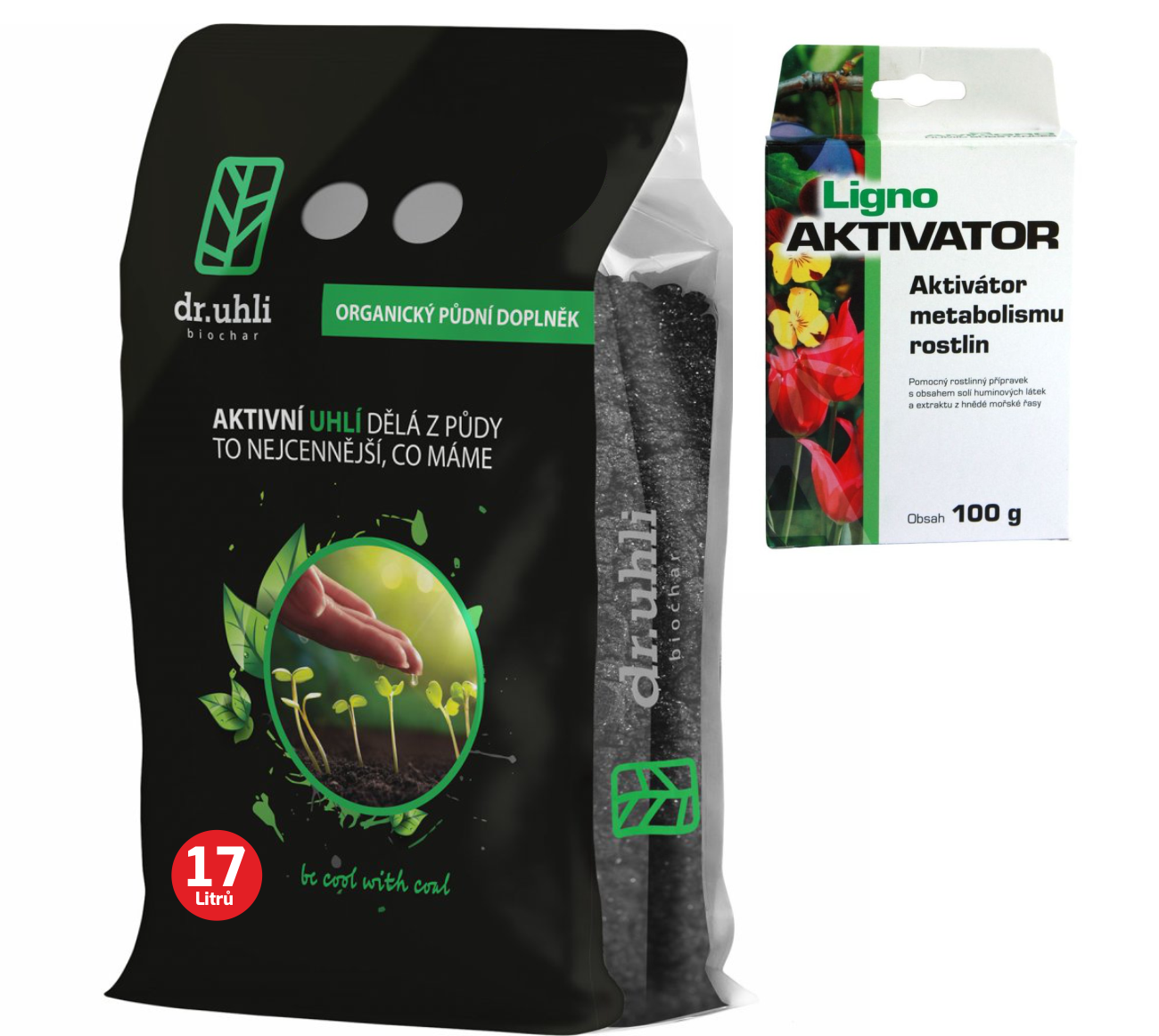 aktivní uhlí na záhony a do skleníku