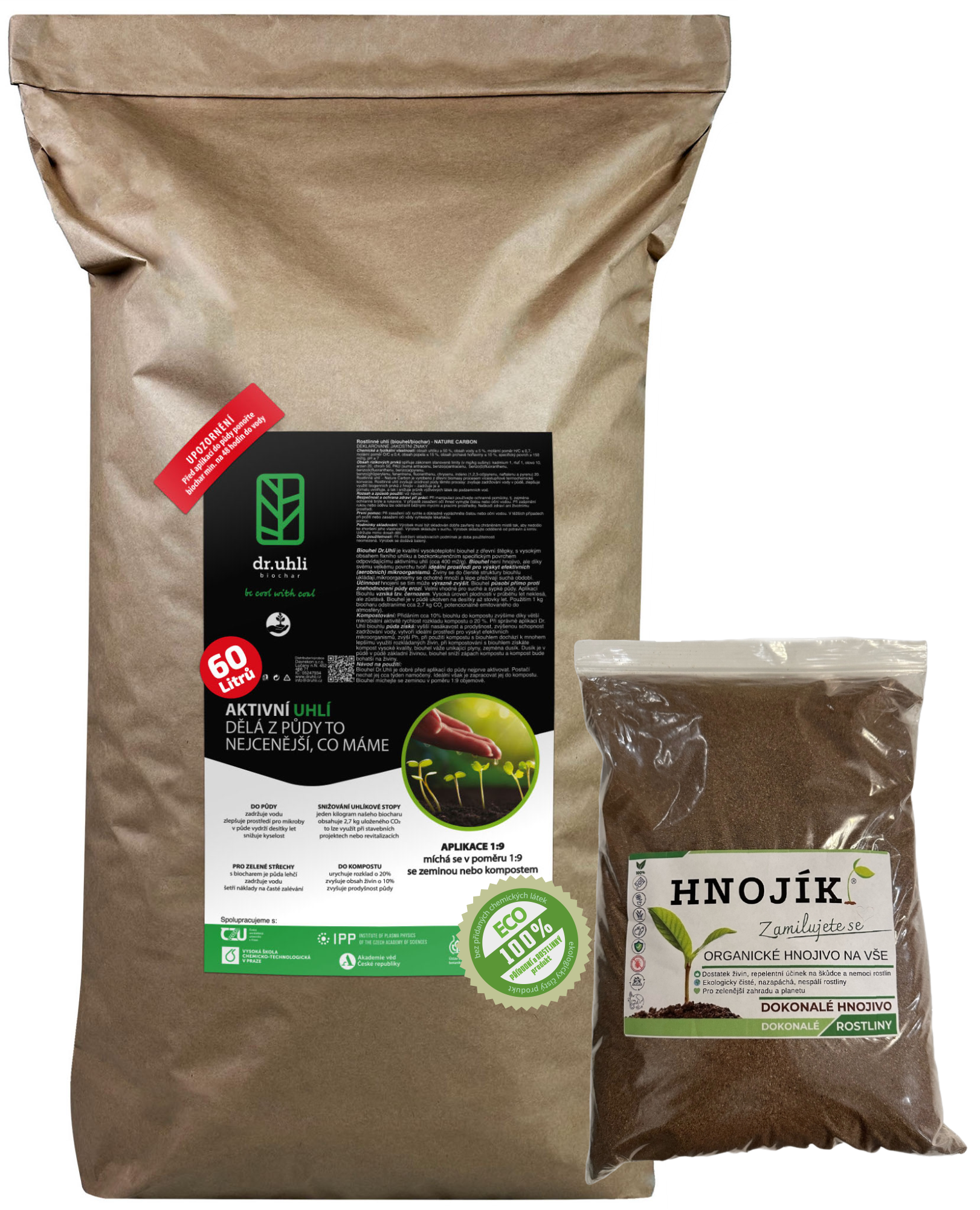 Super Set Biochar 60 l + Hnojík 4 l