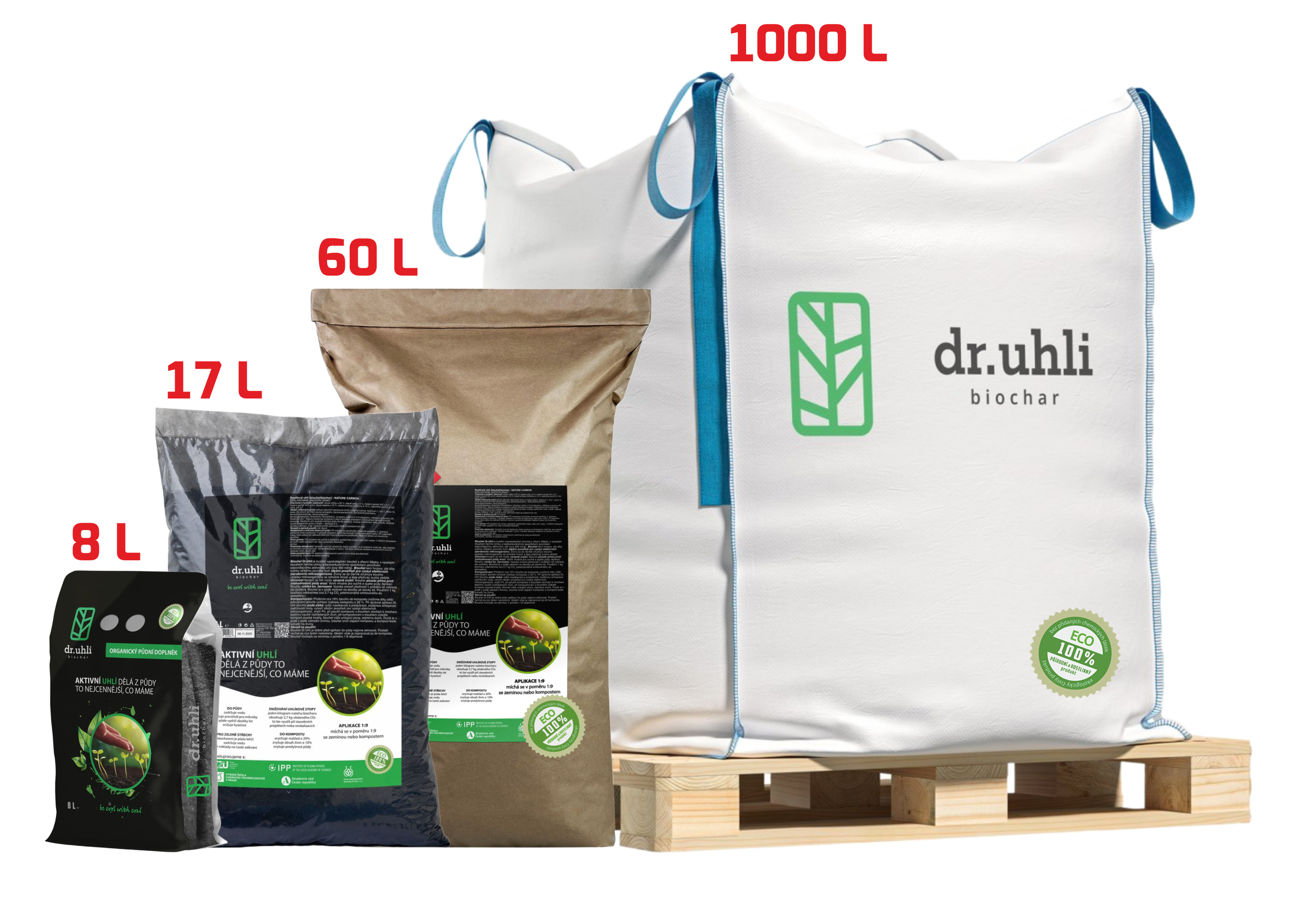 AKCE 2+1 ZDARMA Biochar 8 l, aktivní uhlí do půdy