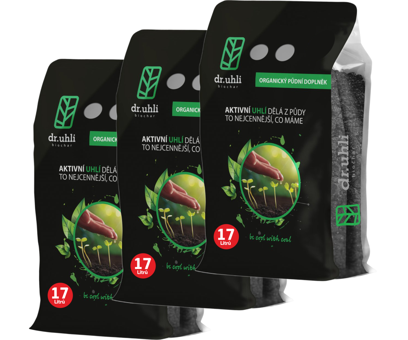 aktivní uhlí na záhony a do skleníku