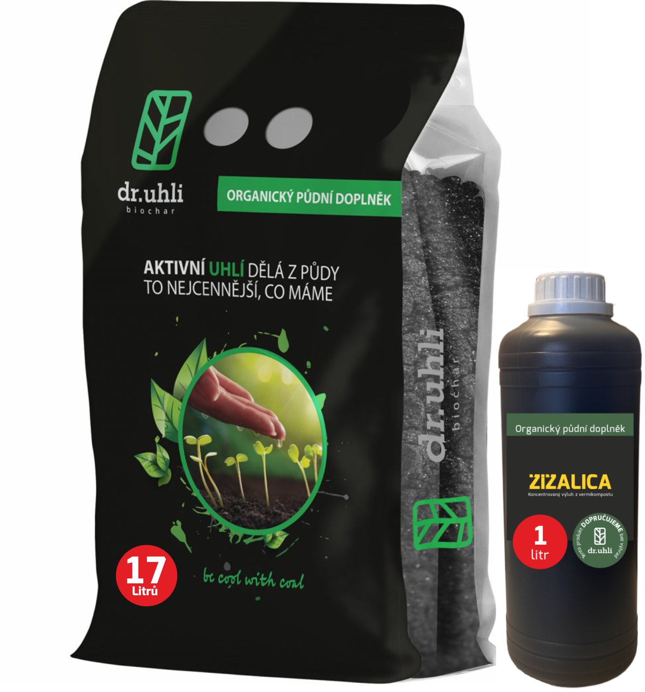 aktivní uhlí na záhony a do skleníku