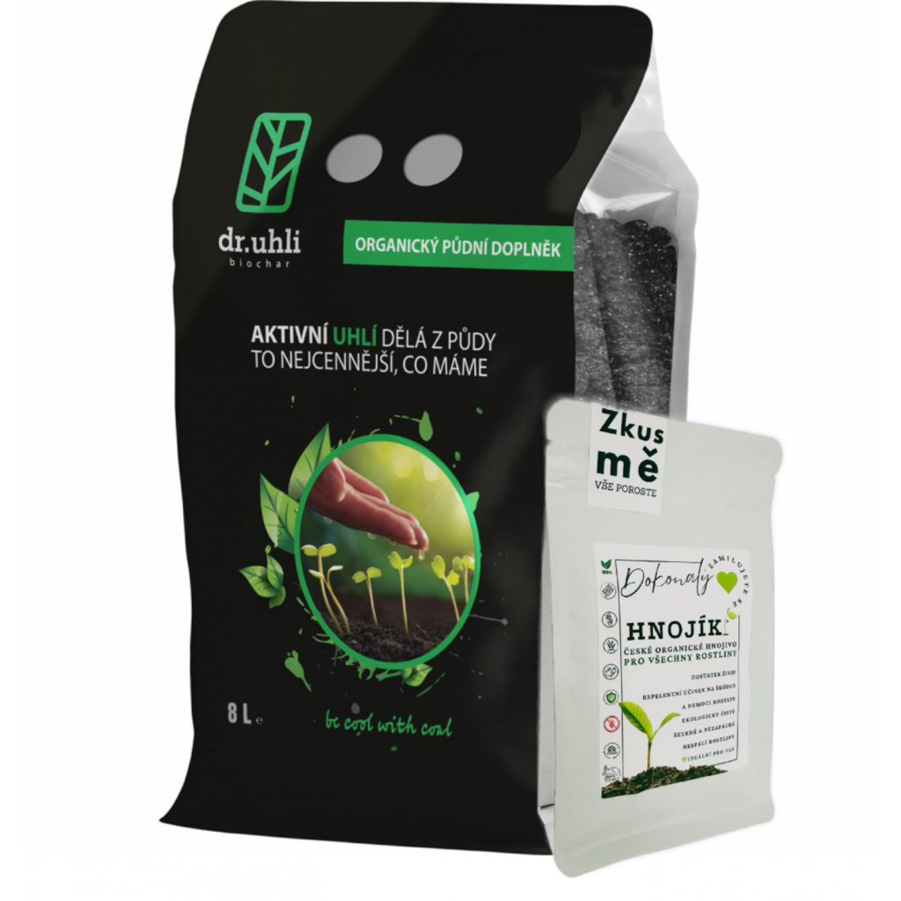 Biochar 8 L + Hnojík 300 ml