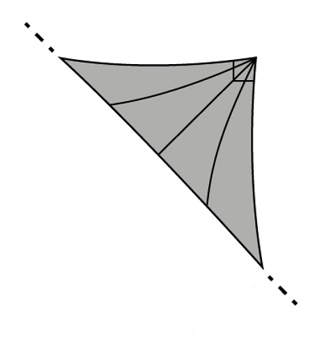 Rolovacia slnečná plachta solaria FURL Trojuholník 5x5x7,07 cm