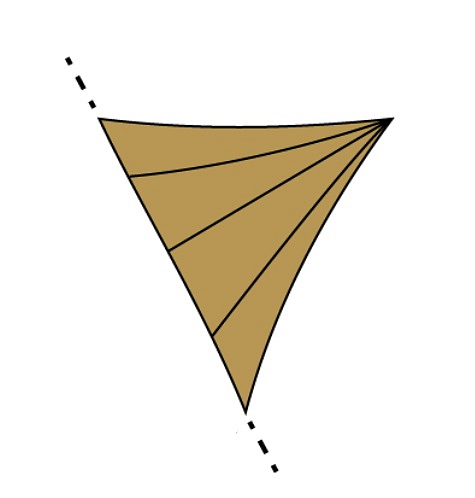 Rolovacia slnečná plachta solaria FURL Trojuholník