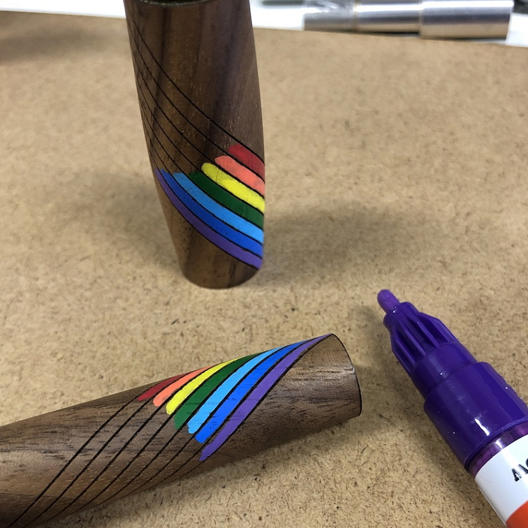 Dřevěné plnicí pero Portland S - Americký ořech