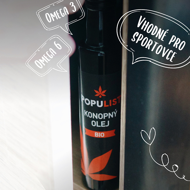Populist BIO konopný olej 250ml