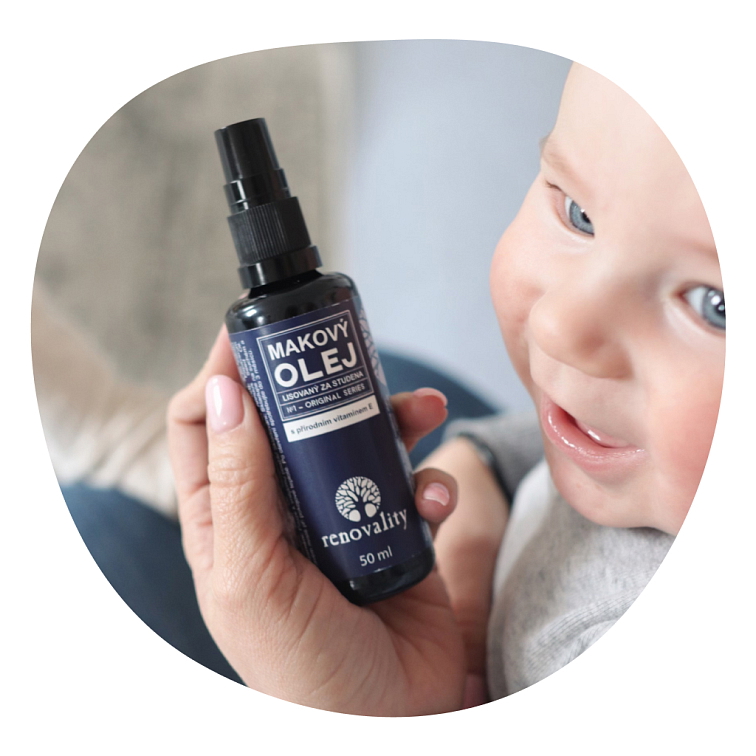 Makový olej renovality za studena lisovaný s pumpičkou 50ml