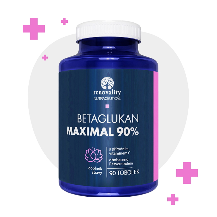 Betaglukan 90% MAXIMAL s Vitamínom C 90 kapsúl
