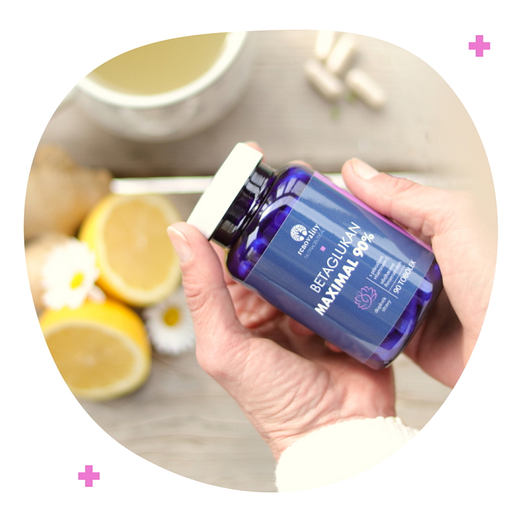 Betaglukan 90% MAXIMAL s Vitamínom C 90 kapsúl