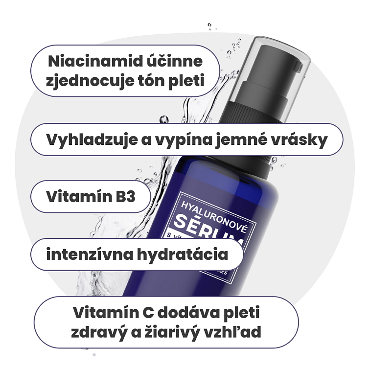 Hyaluronové sérum s vitamínom C a B3 50ml