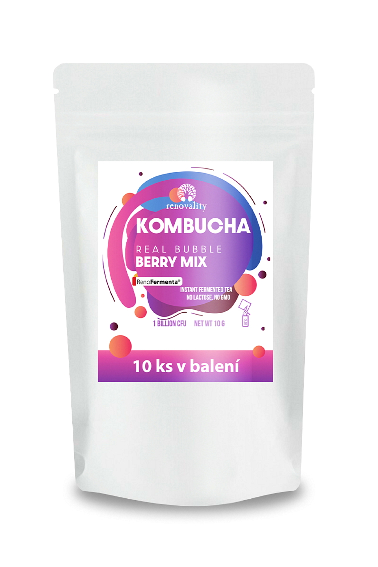 Kombucha Real Bubble Berry Mix + Grapefruit