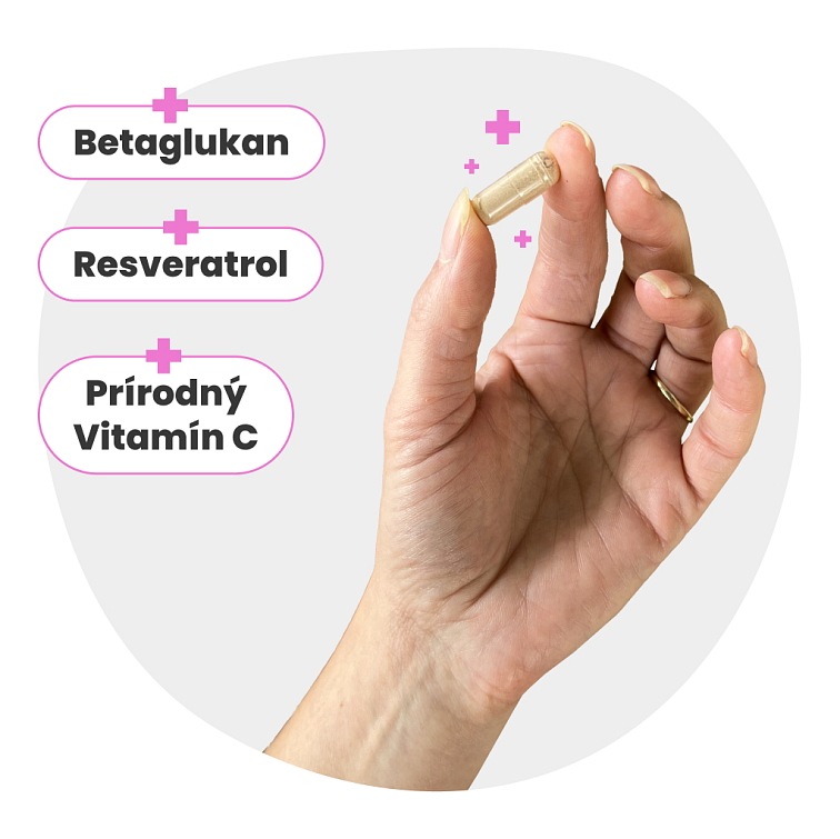 Betaglukan 90% MAXIMAL s Vitamínom C 90 kapsúl