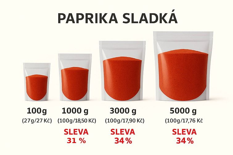 Paprika sladká ASTA 140