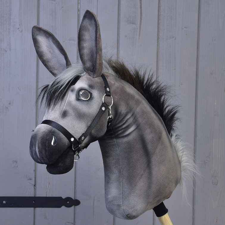 Hobby Horse osel Olin s černou ohlávkou