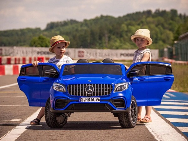 Elektromos játékautó Mercedes GLC 63S 4x4 MP4 kétüléses kék