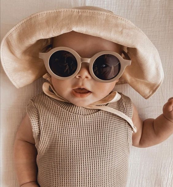 Smiling-baby dětské sluneční brýle oranžové