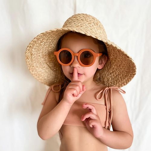 Smiling-baby dětské sluneční brýle oranžové
