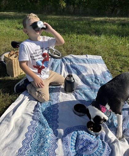 Multifunkční nerez termoska/láhev strawberry Chrápátko