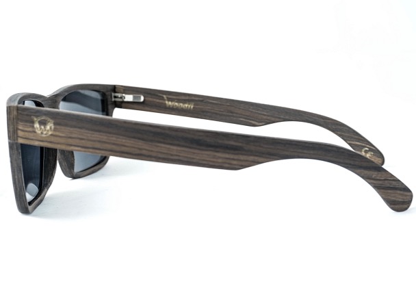 Holz-Sonnenbrille Woodfi Wanderer Schwarze Eiche