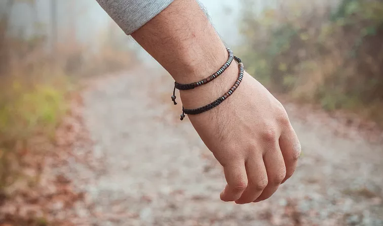 "Glücksbringer" - Armband mit Morsecode-Nachricht