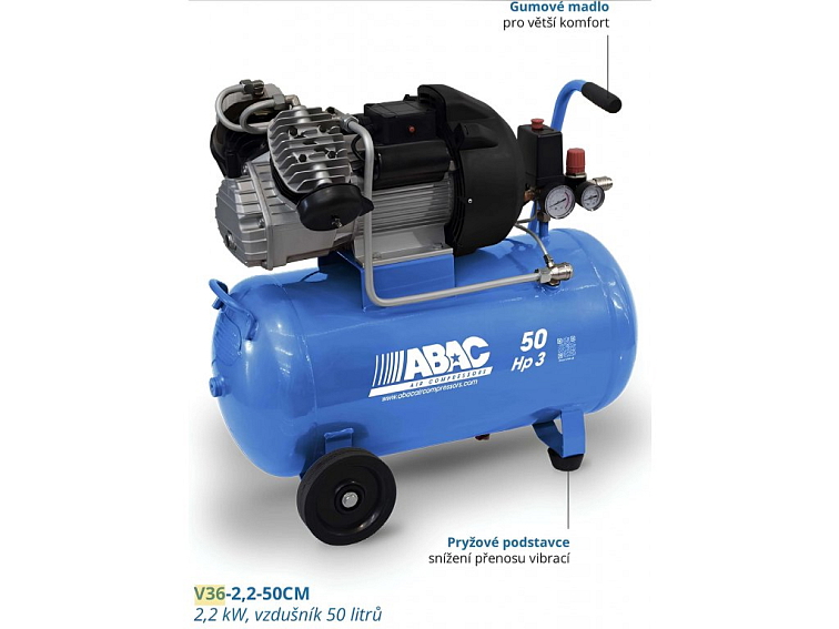 Mobilní výkonný kompresor V36-2,2-50CM