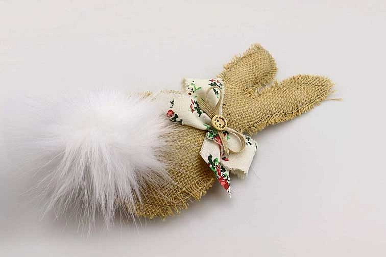 Návod - jutový zajíček 