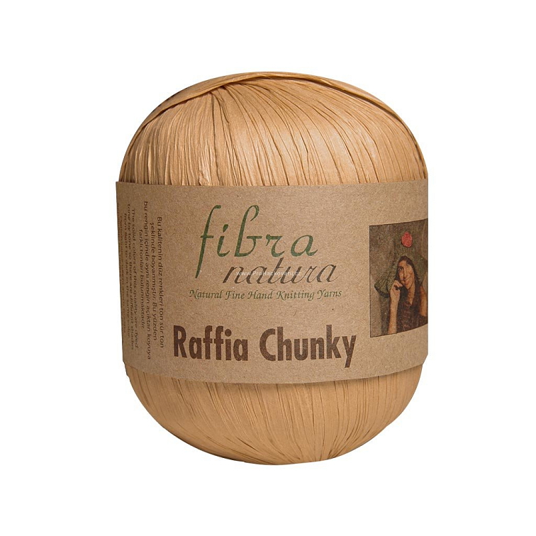 Raffia Chunky 114-18 hnědá