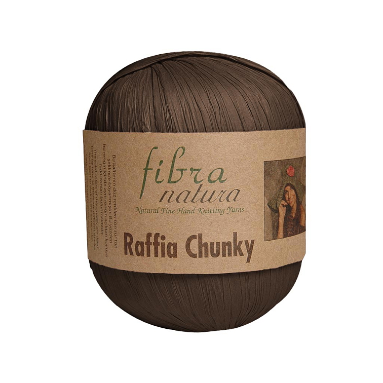 Raffia Chunky 114-21 hnědá