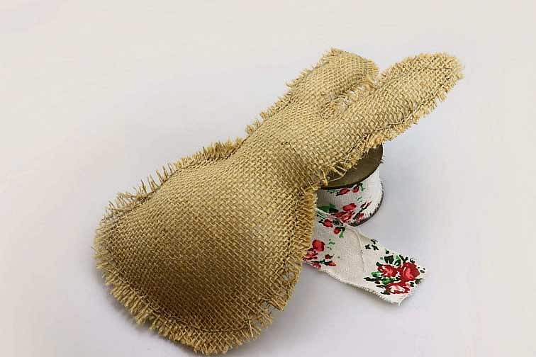 Návod - jutový zajíček 