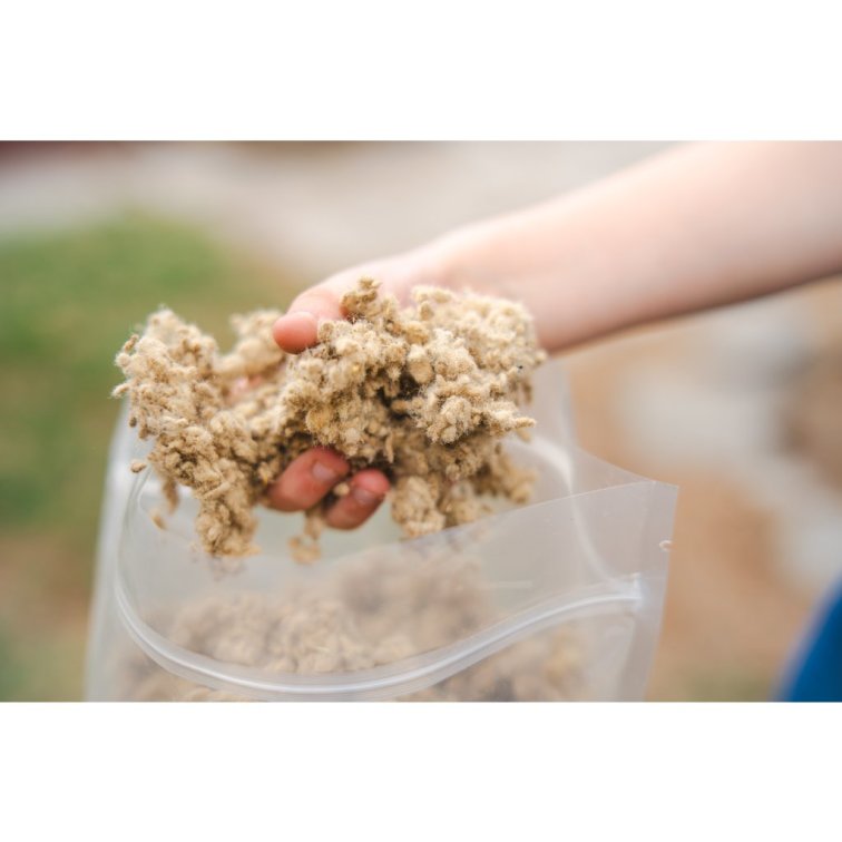 Repelent proti slimákům a hnojivo z ovčí vlny - drcená vlna 1 kg