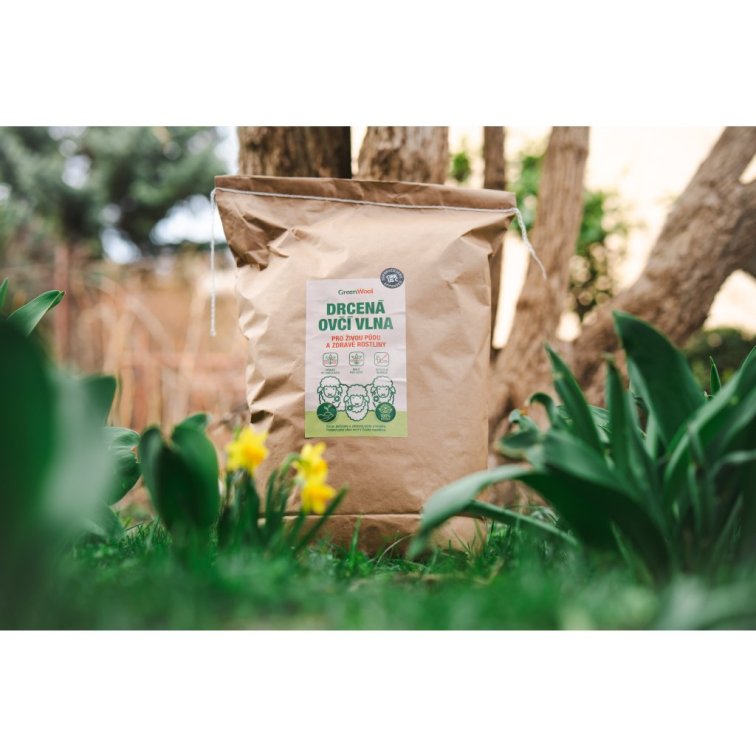 Repelent proti slimákům a hnojivo z ovčí vlny - drcená vlna 2 kg