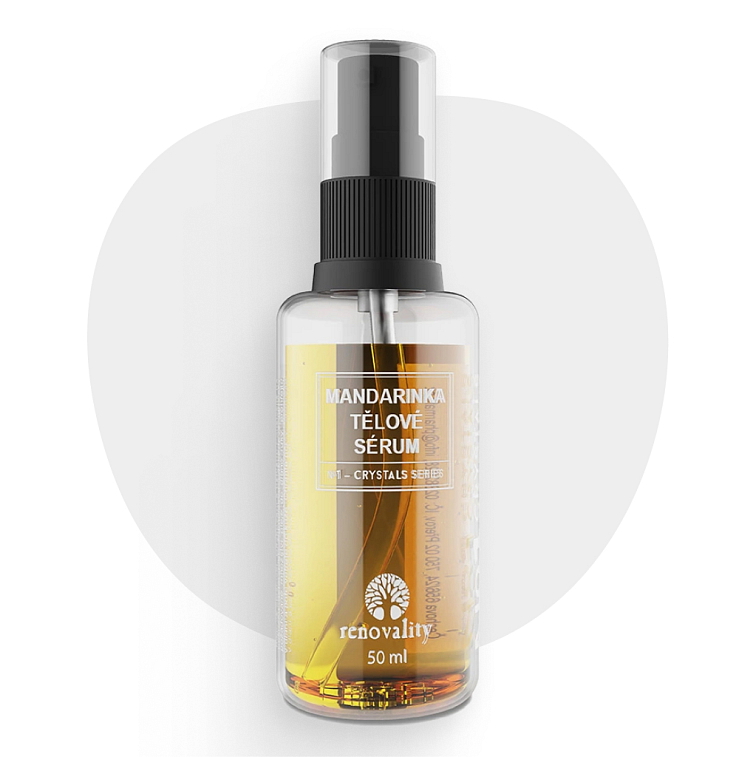 Mandarinka tělové sérum crystals series 50 ml