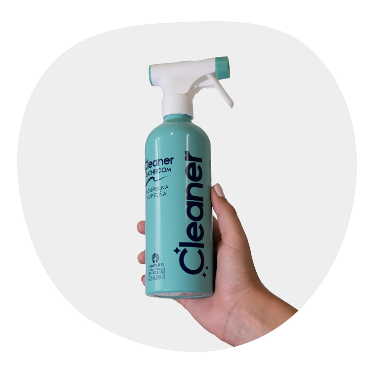 Láhev WC/koupelna s rozprašovačem a tabletou 500 ml