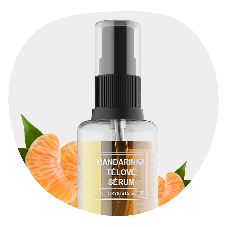 Mandarinka tělové sérum crystals series 50 ml