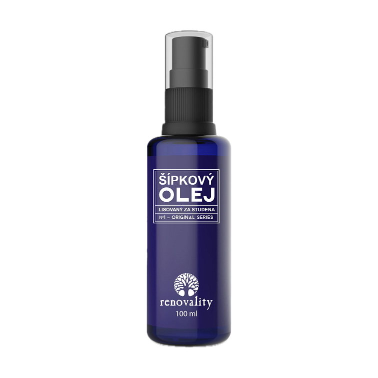 Šípkový olej za studena lisovaný 100ml s pumpičkou