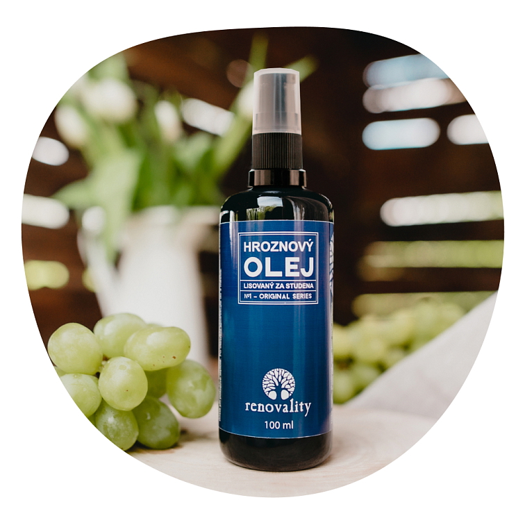 Hroznový olej za studena lisovaný ze semen 100 ml