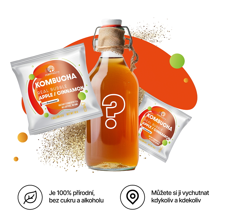 Kombucha Real Bubble Apple/Cinnamon