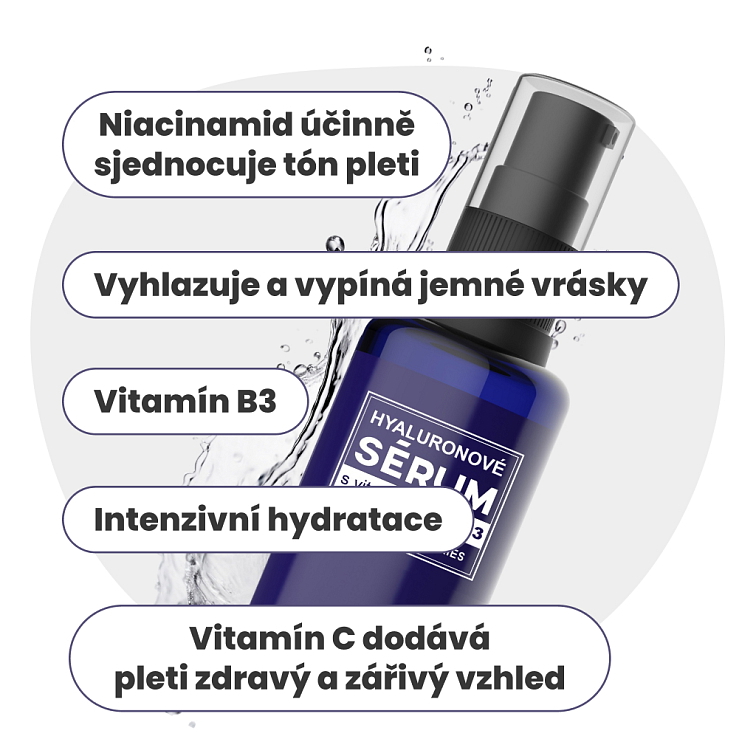 Hyaluronové sérum s vitamínem C a B3 50ml