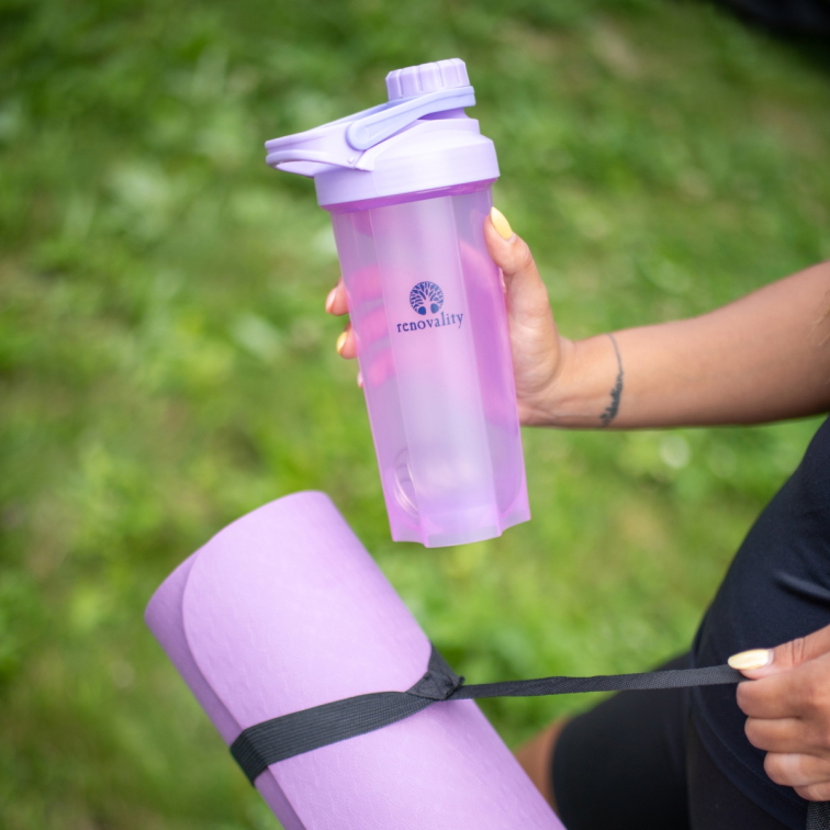 Shaker růžový/šedý