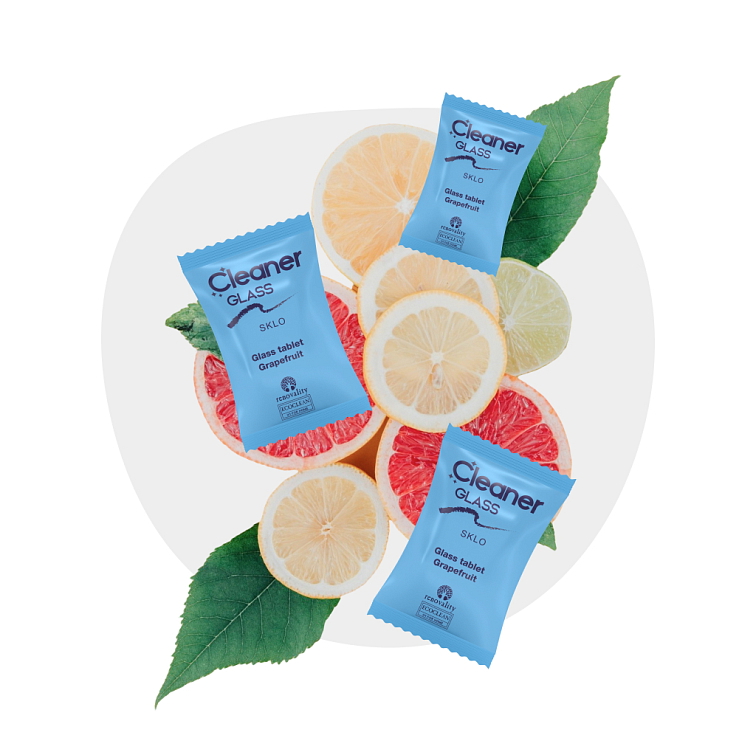 Tableta sklo/zrcadlo s vůní grepu 3 kusy