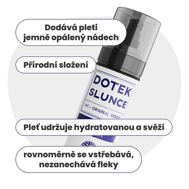 Dotek slunce - samoopalovací mlha