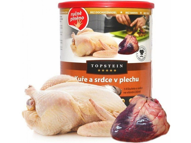 ručně plněné konzervy pro psa